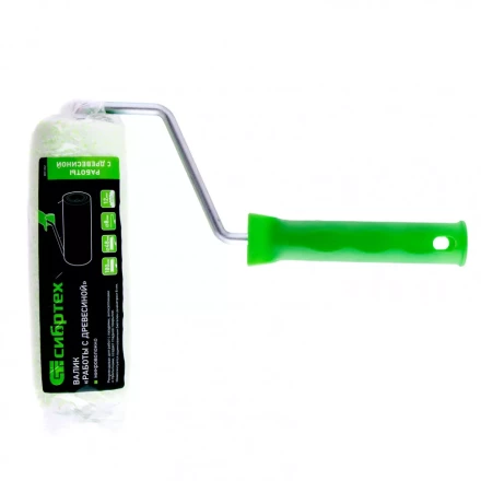 Валик "Работы с древесиной" 180 мм ворс 12 мм D 48 мм D ручки 8 мм микроволокно Сибртех 80182 купить в Надыме