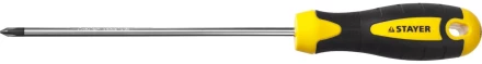 Отвертка STAYER "MASTER" "ТECHNO", двухкомпонентная рукоятка, магнитный наконечник, Cr-V, PH1x150мм 2508-1-15_z02 купить в Надыме