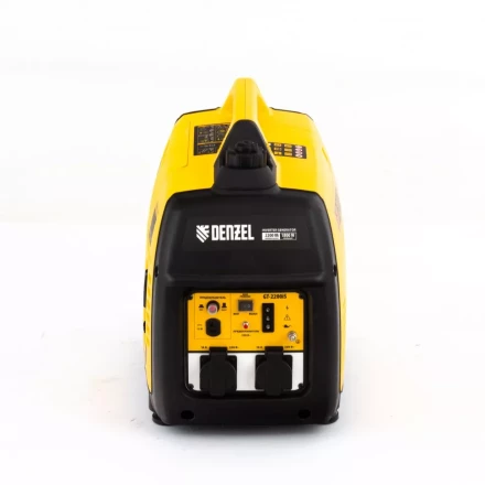 Генератор инверторный GT-2200iS, 2.2 кВт, 230 В, бак 4 л, закрытый корпус, ручной старт Denzel 94702 купить в Надыме