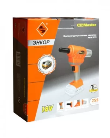Пистолет для установки заклепок аккумуляторный АКМ1855 49255 купить в Надыме