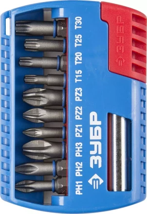 ЗУБР 11 шт, набор бит с магнитным адаптером (26051-H11) купить в Надыме