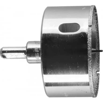 Коронка ЗУБР алмазная в сборе по кафелю, керамике с центрирующим сверлом и имбусовым ключом, зерно 60, 60мм 29850-60 купить в Надыме