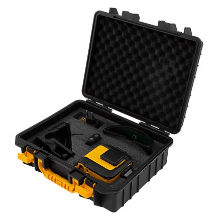 Лазерный уровень мультипризм. LXI 360-2 Green, 30 м, 520 нм, акк. Li 2800 mAh, резьба 1/4&quot;// Denzel 35078 купить в Надыме