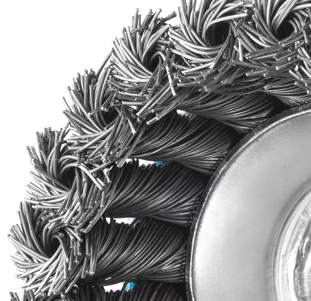 ЗУБР "ПРОФЕССИОНАЛ". Щетка чашечная для УШМ, плетеные пучки стальной проволоки 0,5мм, 80ммхМ14 35275-080_z02 купить в Надыме