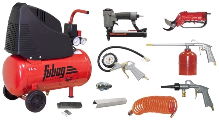 Компрессор безмасляный поршневой прямой FUBAG GARDEN MASTER KIT 9предметов купить в Надыме