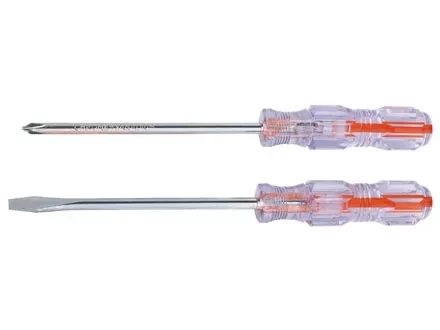 Отвертка Сrystal SL6,0 х 100 мм прозрачная рукоятка углерод. сталь SPARTA 134017 купить в Надыме