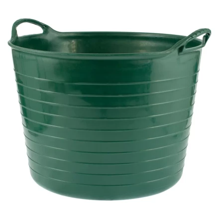 Ведро гибкое сверхпрочное, 28 л, зеленое, Россия, Сибртех 67512 купить в Надыме