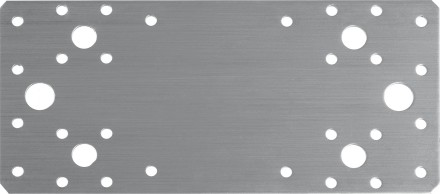 ЗУБР НКП-2.0, 200 x 90 x 2 мм, нержавеющая крепежная пластина, Профессионал (310636-200) купить в Надыме
