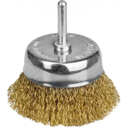 STAYER "PROFESSIONAL". Щетка чашечная для дрели, витая стальная латунированная проволока 0,3мм, 50мм 35117-050_z01 купить в Надыме