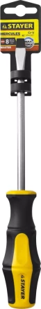 Отвертка STAYER "MASTER" "HERCULES", Сr-V, противоскользящая рукоятка, SL8,0x150мм 25051-08-15_z02 купить в Надыме