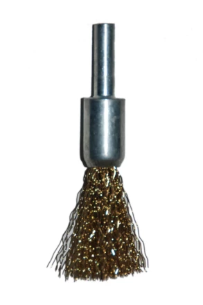 Щетка для дрели ф25мм концевая сталь латунированная Энкор 51504 купить в Надыме