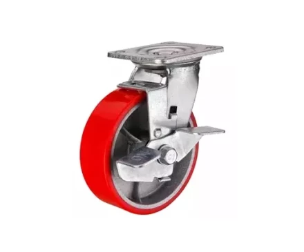 Колесо большегрузное поворотное SCpb 931 75 мм полиуретановое с тормозом (N) 1027135 купить в Надыме