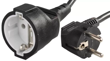 Удлинитель-шнур, 15 м, 2200 Вт, 1 гнездо, ПВС 3x1 мм2, СВЕТОЗАР SV-55013-15 купить в Надыме