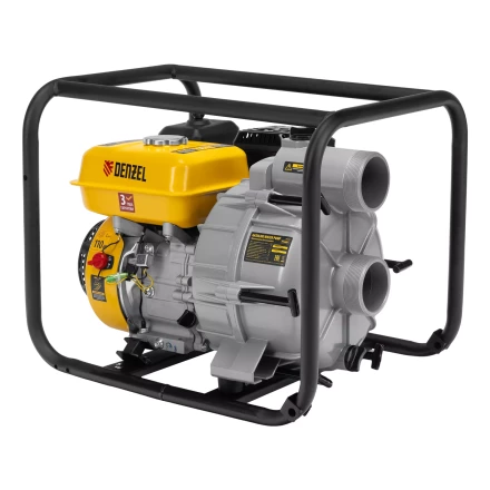 Мотопомпа бензиновая для грязной воды Denzel PX-80D7 99206, 7 л.с., 3", 1300 л/мин, глуб 8 м,напор 30 м купить в Надыме