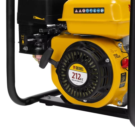 Мотопомпа бензиновая для грязной воды Denzel PX-80D7 99206, 7 л.с., 3", 1300 л/мин, глуб 8 м,напор 30 м купить в Надыме