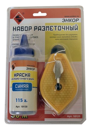 Набор разметочный пластиковый корпус 30 м краска синяя Энкор 10125 купить в Надыме