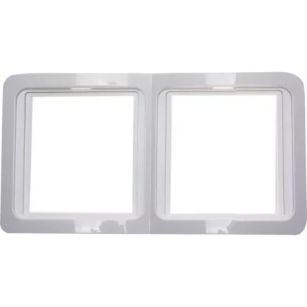 Панель СВЕТОЗАР "ГАММА" двойная горизонтальная, цвет белый SV-54146-W купить в Надыме