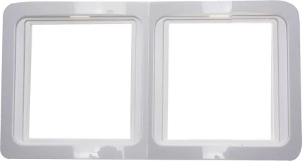 Панель СВЕТОЗАР "ГАММА" двойная горизонтальная, цвет белый SV-54146-W купить в Надыме