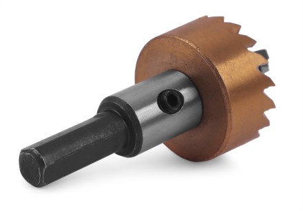 HSS-TiN коронка MESSER  27мм с центр. сверлом и толкающей пружиной для  лист. материала  до 2 мм ц/х купить в Надыме