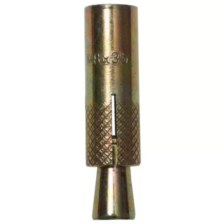 Анкер ЗУБР с клином, желтопассивированный, 8,0х35мм, ТФ6, 3шт 4-302076-08-035 купить в Надыме