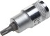 Торцовая бита-головка KRAFTOOL &quot;INDUSTRIE QUALITAT&quot;, материал S2, TORX, сатинированная, 1/2&quot;, Т40 27905-40_z01 купить в Надыме
