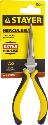 Тонконосы STAYER "MASTER" удлиненные "HERCULES" "MINI", 150мм 2218-1_z03 купить в Надыме