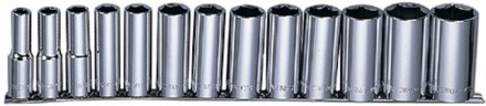 Набор головок торцевых глубоких 1/2&quot;DR MAXI DRIVE рельс SAE 7/16-1-1/4&quot; 13предметов Jonnesway S05HD4213S 49082 купить в Надыме