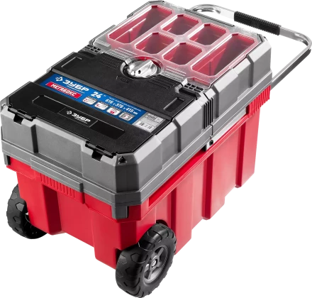 Ящики для инструмента на колесах МЕГА-БОКС серия ПРОФЕССИОНАЛ цвет черный купить в Надыме