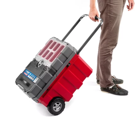 Ящики для инструмента на колесах МЕГА-БОКС серия ПРОФЕССИОНАЛ цвет черный купить в Надыме