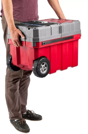Ящики для инструмента на колесах МЕГА-БОКС серия ПРОФЕССИОНАЛ цвет черный купить в Надыме