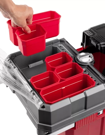 Ящики для инструмента на колесах МЕГА-БОКС серия ПРОФЕССИОНАЛ цвет черный купить в Надыме