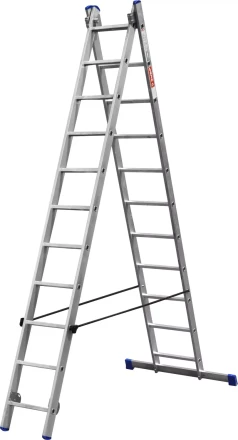 Лестница ЗУБР универсальная, двухсекционная со стабилизатором, 11 ступеней 38821-11 купить в Надыме