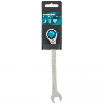 Ключ комбинированный трещоточный 12 мм количество зубьев 100 Gross 14850 купить в Надыме