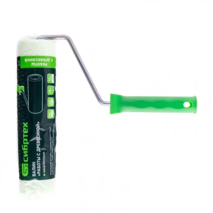 Валик "Работы с древесиной" 250 мм ворс 12 мм D 48 мм D ручки 8 мм микроволокно Сибртех 80183 купить в Надыме