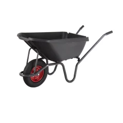 Тачка садово-строительная с пластиковым корытом грузоподъемность 175 кг объем 90 л Сибртех 68919