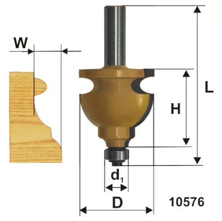 Фреза кромочная фигурная ф445х28мм хв 12мм 10576 купить в Надыме