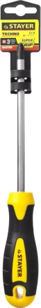Отвертка STAYER "MASTER" "ТECHNO", двухкомпонентная рукоятка, магнитный наконечник, Cr-V, PH3x150мм 2508-3-15_z02 купить в Надыме