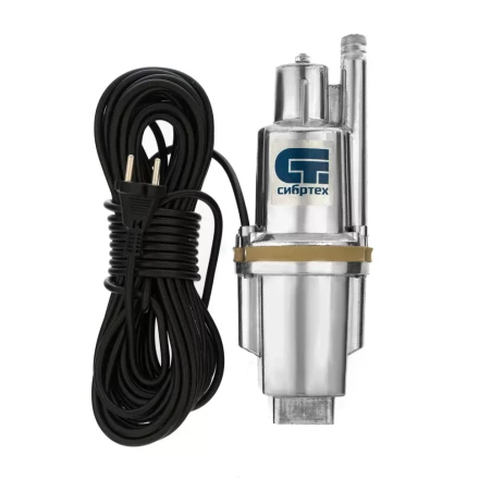 Вибрационный насос СВН300-15, верхний забор, 300 Вт, напор 75 м, 1200 л/ч, кабель 15 м Сибртех 99302 купить в Надыме