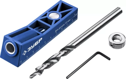 ЗУБР одно отверстие, одинарный кондуктор для глухих отверстий, Профессионал (30092) купить в Надыме