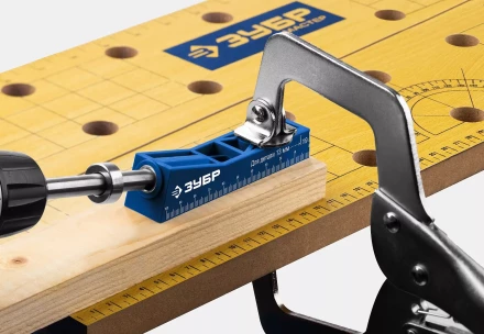 ЗУБР одно отверстие, одинарный кондуктор для глухих отверстий, Профессионал (30092) купить в Надыме