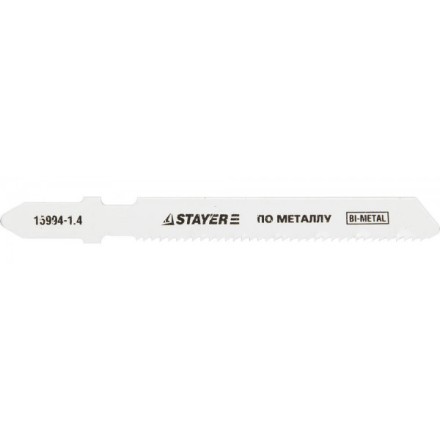 Полотна STAYER &quot;PROFI&quot;, T118AF, для эл/лобзика, Bi-Metall, по металлу (1,5-2мм), EU-хвост., шаг 1,4мм, 50мм, 2шт 15994-1.4_z01 купить в Надыме