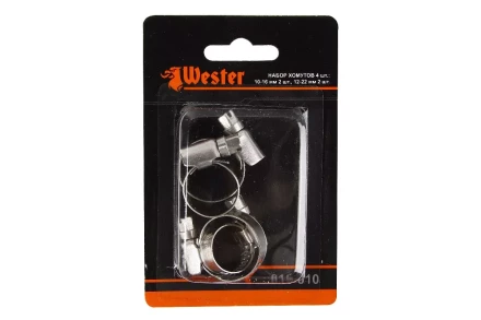 Хомут червячный WESTER 10-22 мм 4 шт. (815-010) DDV055273 купить в Надыме