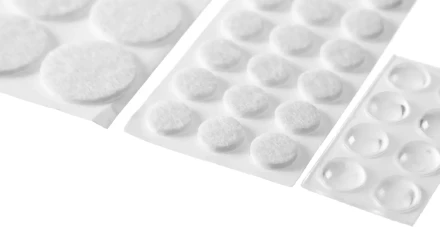 Набор STAYER "COMFORT": Накладки самоклеящиеся на мебельные ножки, 98 шт, белые 40917-H98 купить в Надыме