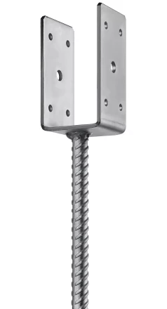 ЗУБР ОС-U, 61 x 120 x 60 мм, U-образное основание столба (310286-060) купить в Надыме