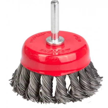 STAYER "PROFESSIONAL". Щетка чашечная для дрели, жгутированная стальная проволока 0,5м, 75мм 35118-075_z01 купить в Надыме