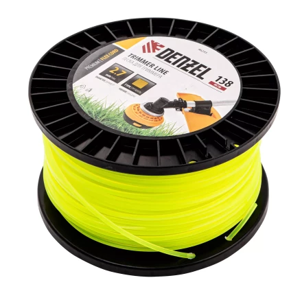 Леска для триммера квадрат Denzel, 2,7м х 138м, на DIN катушке FLEX CORD, 96293 купить в Надыме