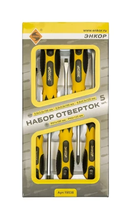 Набор отверток 5шт Энкор 19538 купить в Надыме