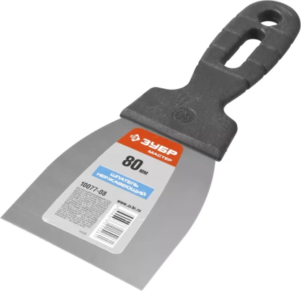 Шпатель ЗУБР "МАСТЕР" нержавеющее полотно, 80мм 10077-08 купить в Надыме