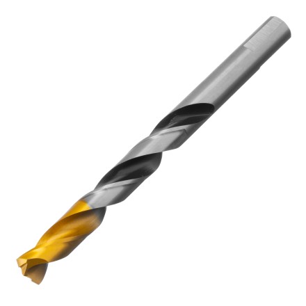 Сверло спиральное по металлу Denzel 12 x 151мм, Р6М5, Golden Tip, многогранная заточка, 718287 купить в Надыме