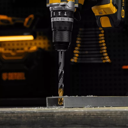 Сверло спиральное по металлу Denzel 12 x 151мм, Р6М5, Golden Tip, многогранная заточка, 718287 купить в Надыме